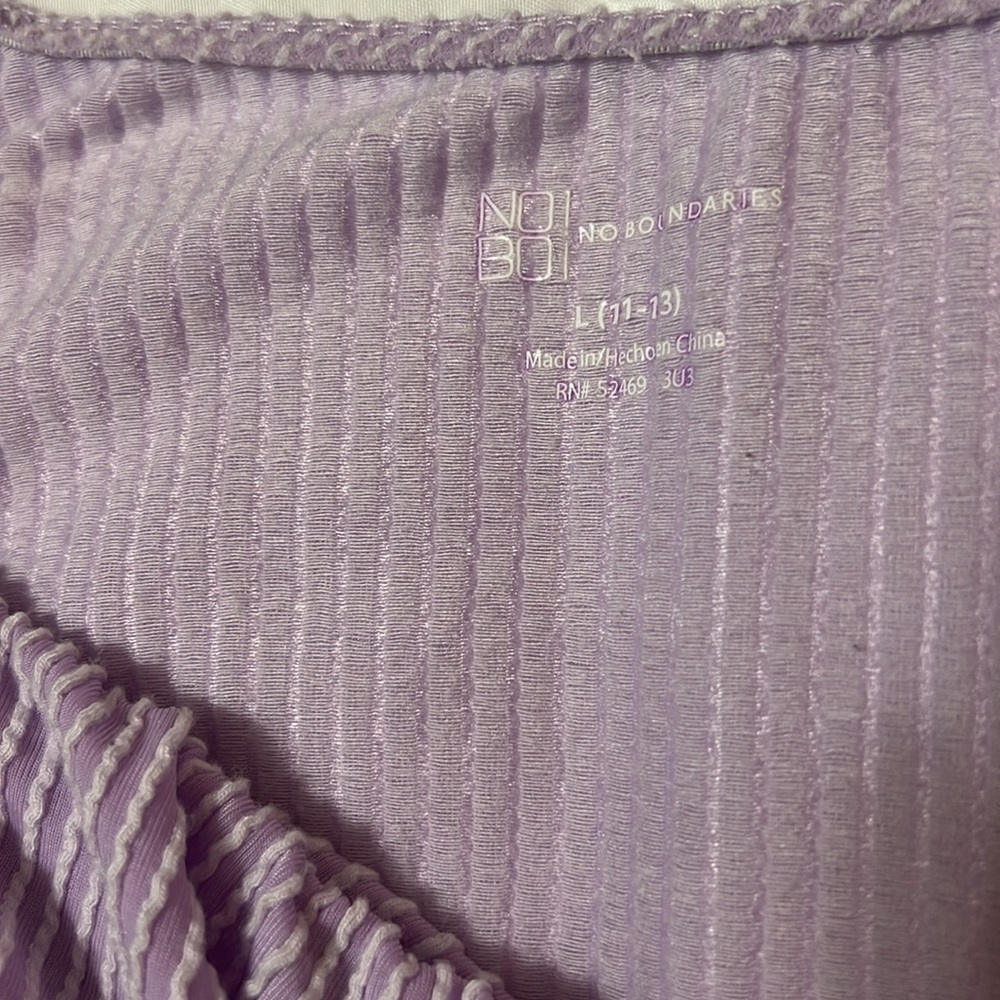 No Boundaries Purple Button-Down Dress - Picture 3 of 3